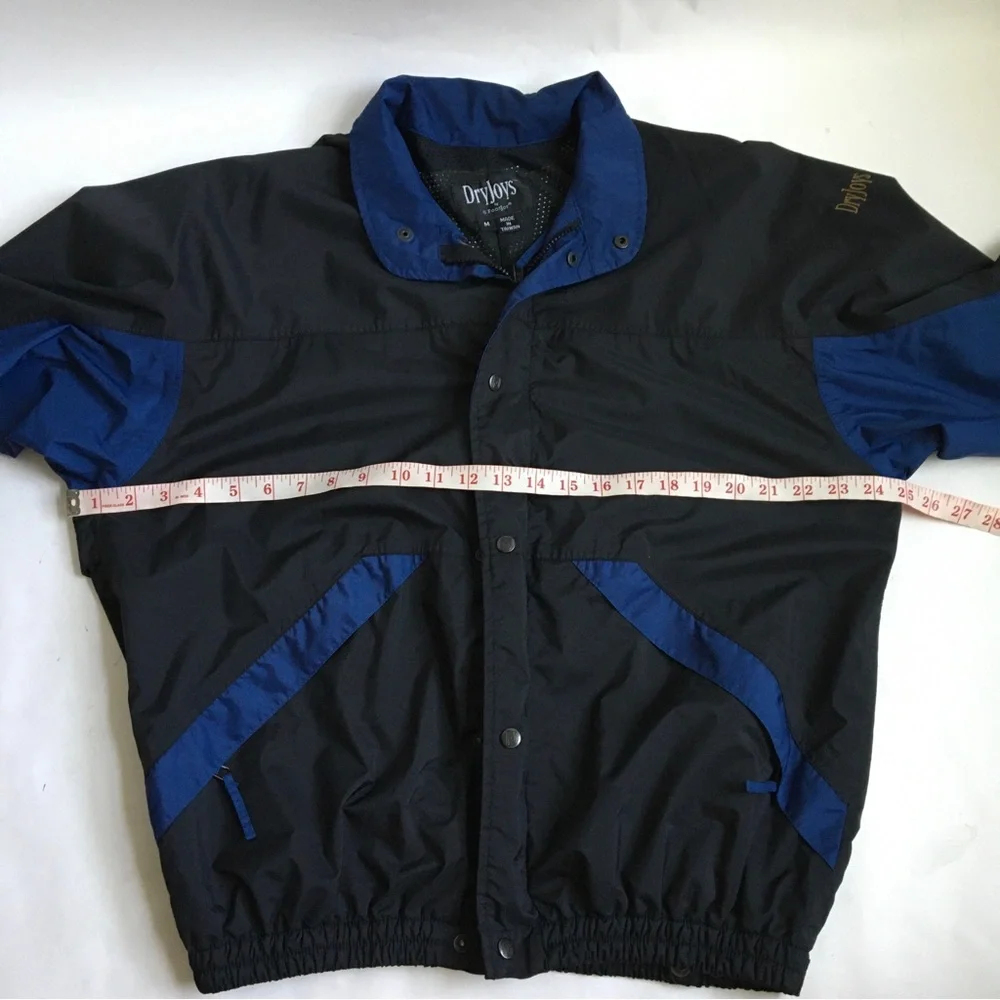 Vintage Footjoy FJ Dryjoys Golf Windbreaker/Rain Full Zip Jacket Medium